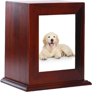 Made India Wooden Creative Unique Designed Eco-Friendly Pet Memorial Cremation Urns for Small Animals Elegant Durable <b>Ashes</b> Urns - Product Image 5