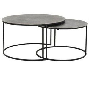High Trending Elegant Golden Round Metal Accent Coffee <b>Table</b> <b>Space</b>-<b>Saving</b> Decorative <b>Table</b> for Living Room - Product Image 4