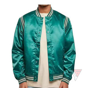Custom High Quality Men's Winter Letterman Bomber <b>Jacket</b> Fashionable Puff Design <b>Zipper</b> Closure Sheep Fur Casual Sublimation - Product Image 1