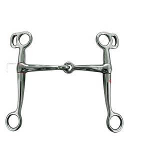 Broca para filete de caballo con boca articulada de acero inoxidable, resistente a la corrosión, duradera con mejilla giratoria para uso agrícola - Product Image 6