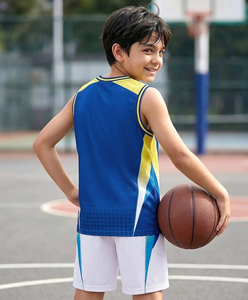 Ensemble Maillot et Short de Basketball Sublimé pour Garçons – Tenue de Sport Athlétique Sans Manches pour Jeunes Équipes - Product Image 3