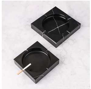 Cendrier en marbre classique fait main de qualité supérieure, sans fumée, écologique, élégant et poli pour la voiture, la maison et le bureau - Product Image 1