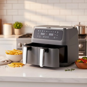 Freidora de Aire Eléctrica Compacta Sudex Mini, Pantalla LCD, Fácil de Limpiar, Multifunción, Doble Cesta, Cocina Saludable para el Hogar - Product Image 2