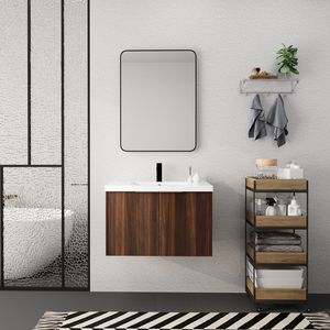 Mobile Bagno Compatto da 30 Pollici con Lavabo e Ante a Chiusura Ammortizzata 30x18 00630CAW (Imballaggio KD) - Product Image 2