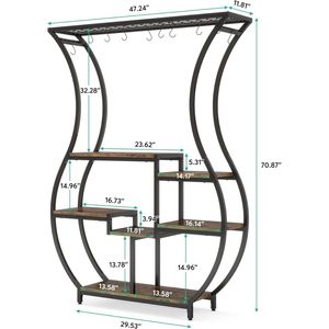 Jardinières géantes en métal, support de pot de fleurs en acier au carbone, motif vertical pour hôtels, emballage en carton - Product Image 2