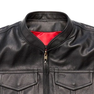 Chaleco de Cuero sin Mangas para Hombre, Chaleco de PU Otoñal, Talla Grande, Estilo Casual Retro, Chaqueta de Trabajo, Chaleco de Cuero a la Moda - Product Image 3
