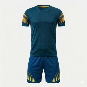 Qualité supérieure, vente chaude, prix compétitif, fabrication en usine, tendance, respirant, uniforme de football à manches courtes, personnalisable, vente en gros - Product Image 6