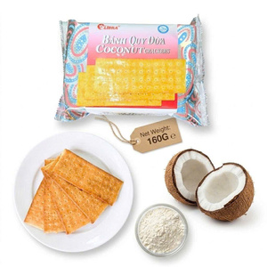 ขนมมะพร้าวอบกรอบรูปสี่เหลี่ยมผืนผ้า – ขนมทรอปิคอลอบกรอบสีทอง 160 กรัม ODM รับผลิตแบรนด์ส่วนตัวเพื่อการส่งออก - Product Image 4