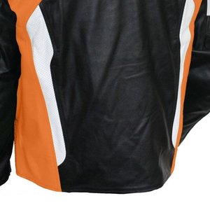 High Quality Racing Gear Mens Winter Genuine Leather Motorbike Jacket with Elbow <b>Protector</b> Waterproof & Breathable Pakistan - Product Image 5
