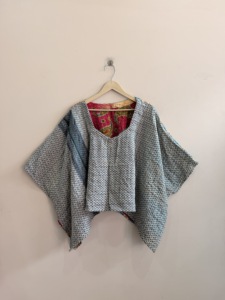 Top corto acolchado Kantha de estilo indio para mujer, hecho a mano, vintage, cómodo, blusa para mujer - Product Image 4