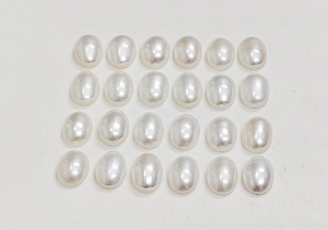 ไข่มุกน้ำจืดสีขาวทรงหลังเบี้ยขนาด 8x6 มม. 11*9 มม. รูปไข่ สำหรับทำแหวนและเครื่องประดับ ราคาขายส่ง - Product Image 2