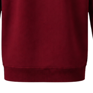 Men's Custom Burgundy Pullover <b>Hoodie</b> Fleece Sweatshirt Long Sleeve Regular Fit Drawstring Kangaroo Pocket Casual Streetwear OEM - Product Image 5