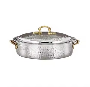 Restaurant Use Metal Hot Pot Professional Design Insulated <b>Food</b> Casserole Dining Serving Bowl Category - Product Image 6