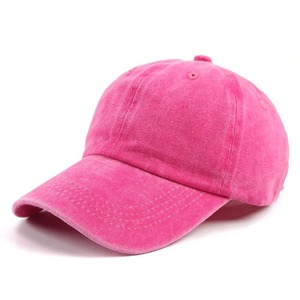 Casquette de baseball en coton délavé vintage avec logo personnalisé, 6 panneaux, couleur bordeaux unie, casquette décontractée unisexe pour le sport - Product Image 5
