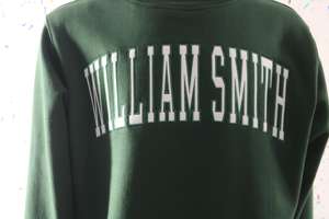 Sweat-shirt à col montant WILLIAM SMIT GREEN 100% BLANC avec broderie appliquée, col large, fils fins - Product Image 3