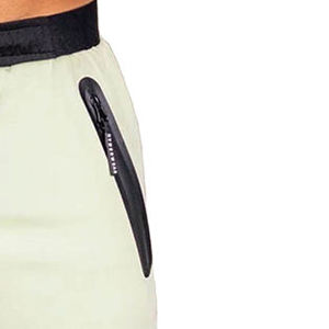 Shorts en tricot blanc uni pour hommes avec poches, cordon de serrage à la taille, séchage rapide, vêtements décontractés - Product Image 4