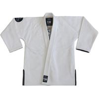 Kimono de BJJ blanc SHIMERU, coupe classique, unisexe, 100% coton, respirant, léger, 380g, vêtements d'arts martiaux, logo imprimé, cordon de serrage