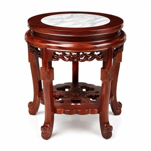 Handcrafted Teak Wood Carved <b>Elephant</b> <b>Plant</b> Pedestal <b>Stand</b> Traditional Design Akdus Saleem TK-EPS010 Home Decor Wholesale India - Product Image 1