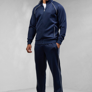 Ville Sports Casual Straight Heat-Transfer Printed High Wide Leg Joggers Mens Loose Fit Baggy Polyester/Cotton Fleece Open - Product Image 2