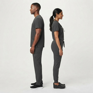 Conjunto de Uniforme Médico Personalizado Unisex de 2 Piezas, Pantalones de Enfermera, Uniformes con Cuello en V - Product Image 4