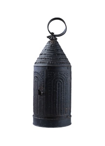 METAL WAVE Easy-to-Place Black Iron Handmade Eco-Friendly Hurricane Candle Holder Lantern Christmas Home Decor <b>Brown</b> <b>Box</b> - Product Image 5