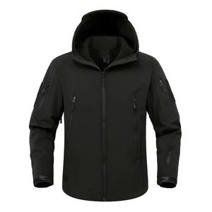 Veste Softshell Tactique Imperméable et Respirante de Haute Qualité avec Fermeture Éclair et Imprimé pour Hommes, à Capuche et Multi-Poches, Idéale pour la Randonnée Hivernale en Extérieur - Product Image 3