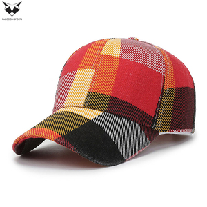 Casquette de baseball structurée pré-courbée pour adulte, motif écossais uni, qualité supérieure, design unique, personnalisable, été 2026 – Meilleure vente - Product Image 2