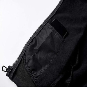 Sudadera con capucha y cremallera completa, bordada, de forro polar, 100% algodón, lisa, oversize, personalizable, de corte ajustado, subida por Dress Sports - Product Image 4