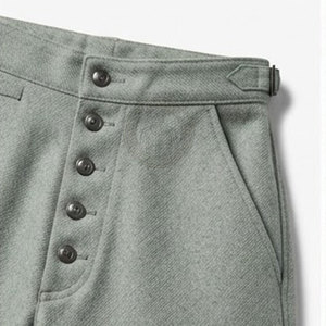Pantalon de travail allemand robuste, coupe droite, coutures renforcées, poches pratiques, toile légère, pour homme - Product Image 5