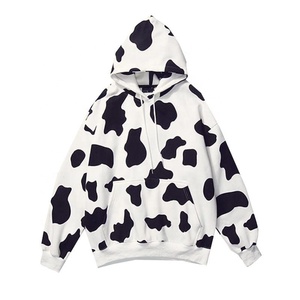 Chandal-traje de chándal con estampado de puntos para mujer, chándal con capucha y cordón ajustable - Product Image 3