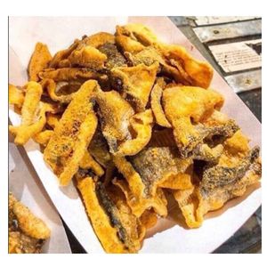 ปลาทอดหนังปลาปรุงรสไข่เค็มพร้อมรับประทาน อาหารทะเลทานเล่น - Product Image 1