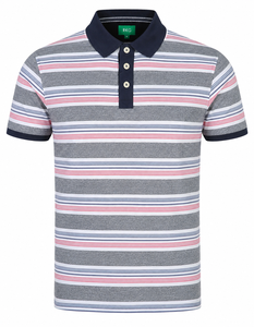 <b>Men</b> High Collar for <b>Shirt</b> Short Sleeve Regular Fit Knitted 100% Cotton Quick Dry Formal White <b>Pink</b> - Product Image 1