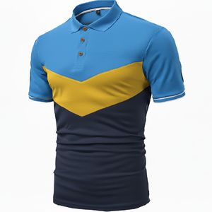 Polo de Hombre de Primera Calidad, Corte Ajustado, Manga Corta, Informal, Mezcla de Algodón, Ropa de Calle de Verano, Top de Moda - Product Image 6