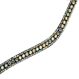 Made in India Buffalo Leather Horse brow band Premium Diamond Crystals Durable Handcrafted Design Elegant Sparkling Custom Color - Product Image 6