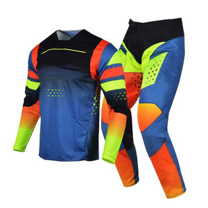 ชุดแข่งรถมอเตอร์ไซค์ผู้ชาย แขนยาว เสื้อและกางเกงขายาว สีดำ-เขียว บล็อกสี แห้งเร็ว ใส่ได้ทุกฤดู - Product Image 6