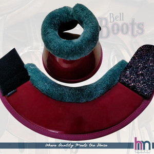 Botas Protectoras Premium HM Global para Caballos, Resistentes, con Apariencia de Piel de Caimán, Acolchado de PU y Piel, Protección para Cascos, Absorción de Impactos - Product Image 6