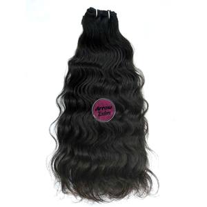 Extensions de cheveux indiens Remy Arrow, tissage double trame, 100g, noir, style teint, permable - Product Image 5