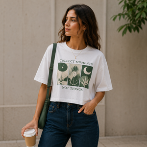 T-shirt ample pour femme, 100% coton biologique, respirant, décontracté, manches courtes, été - Product Image 1