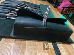 Sac de Chef en Cuir Véritable Robuste Anti-Odeur Léger et Durable pour Couteaux, Étui de Voyage Culinaire avec Poches pour Ustensiles de Cuisine - Product Image 6