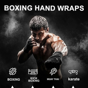 ผ้าพันข้อมือสำหรับฝึกซ้อมกีฬามวยรุ่นใหม่ล่าสุด ระบายอากาศได้ดี ผลิตจากผ้าฝ้ายผสม พิมพ์ลายได้ตามต้องการ ใช้ได้ทั้งชายและหญิง - Product Image 5