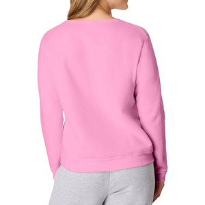 เสื้อสเวตเชิ้ตคอกลมผู้หญิง ผ้าฟลีซ Ecosmart แบบสวม มีรอยเว้ารูปตัววี แขนยาว สวมใส่สบาย อุ่น นุ่ม นิ่มละมุน - Product Image 3