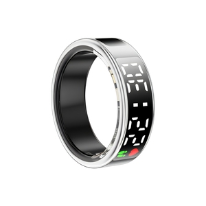 Anillo Inteligente OLED 2026 de Acero Inoxidable IP68, Monitor de Salud y Ejercicio, Sueño, Frecuencia Cardíaca, SpO2, Control por Aplicación, Compatible con iOS - Product Image 1