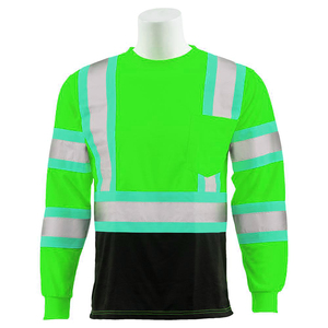 Camiseta de Trabajo Personalizada de Manga Corta OEM de Secado Rápido, Ropa de Seguridad Vial de Alta Visibilidad, Camiseta Reflectante para Construcción y Seguridad - Product Image 4