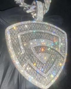 Breloques en diamant rond de 5,30 carats avec lettre personnalisée, plaqué or blanc 14 carats, pour les fêtes - Product Image 5