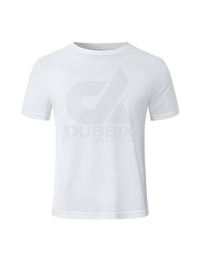 T-shirt Homme Col Rond 100% Coton Haute Qualité Coupe Ample avec Logo Avant en Tissu Canvas Imprimé Numérique Séchage Rapide Respirant 2026 - Product Image 5