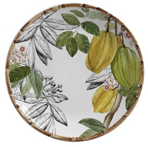 Plateau en fer émaillé fait main tendance pour table à manger, richement illustré, pratique, avec motifs personnalisables - Product Image 2