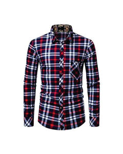 Camisa de Franela a Cuadros para Hombre, Manga Larga, Cuello Clásico, 100% Algodón, para Otoño, ODM, 180g - Product Image 5