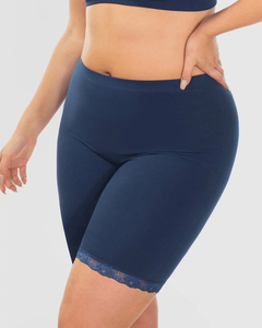 Calzones Boxer de Seguridad Azules para Mujer, 100% Algodón, Anti-rozaduras, Pierna Larga, Ropa Interior, Leggings para Debajo del Vestido - Product Image 1