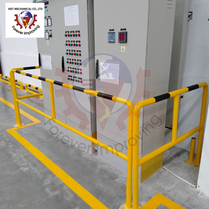 Borne fixe en acier de barrière de protection montée par barrière extérieure jaune Offres Spéciales pour la sécurité se garante - Product Image 2