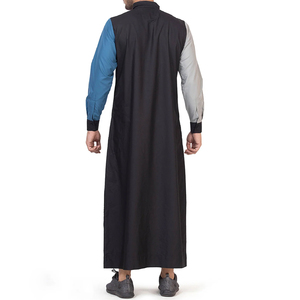 New Design <b>Men's</b> Autumn Thermal Plus Size Breathable Islamic Modest Eid Party Solid High Street Abaya Long Sleeve High-quality - Product Image 2